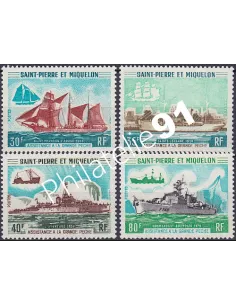 Timbres de St-Pierre et Miquelon n° 410 à 413, Collection dom tom