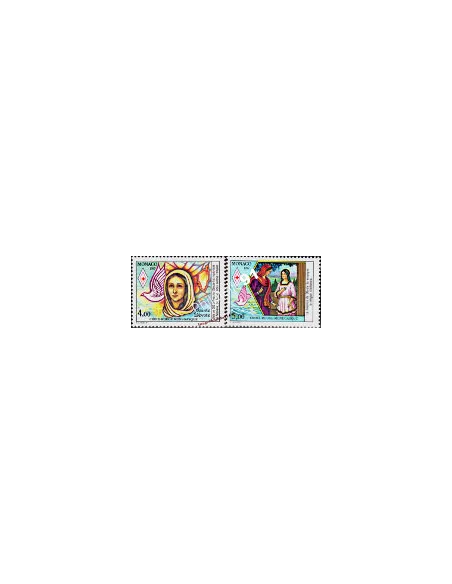MONACO - n° 1594 à 1595 - Croix-Rouge monégasque - Ste Dévote