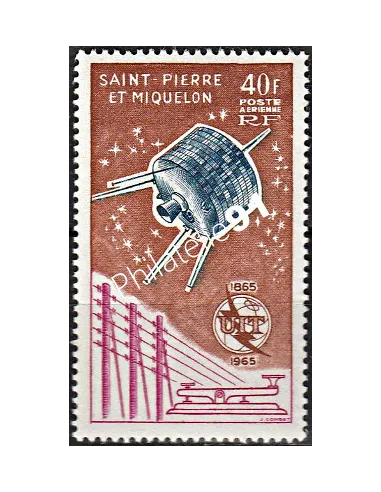 Saint-Pierre et Miquelon, PA n° 32, U.I.T., Collection timbres Dom Tom