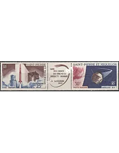 Saint-Pierre et Miquelon, PA n° 34A, espace,Collection timbres Dom Tom