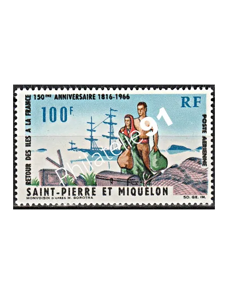 Saint-Pierre et Miquelon, PA n° 36 neuf, Collection timbres Dom Tom