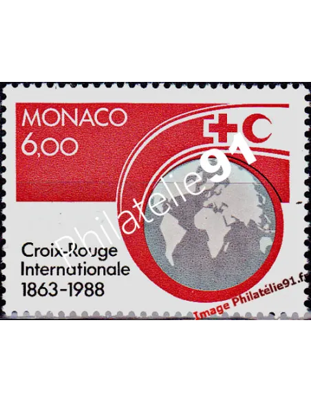 MONACO - n° 1637 - 125e anniversaire de la Croix-Rouge