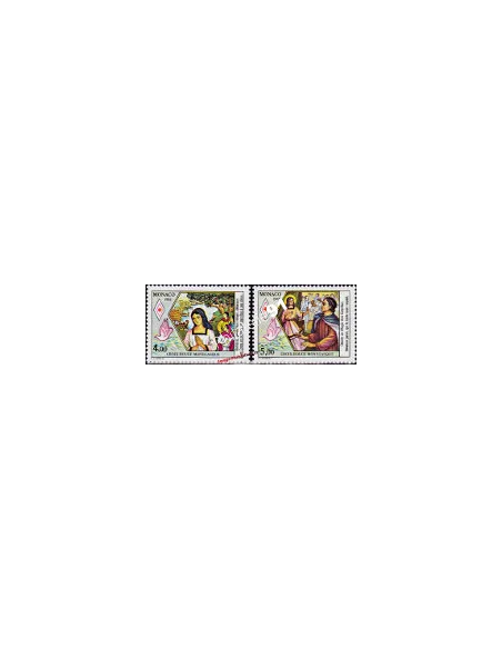 MONACO - n° 1649 - 1650 - Croix-Rouge monégasque. Ste Dévote
