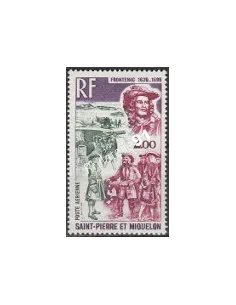 Timbre de St-Pierre et Miquelon PA n° 55, Frontenac,Collection Dom Tom