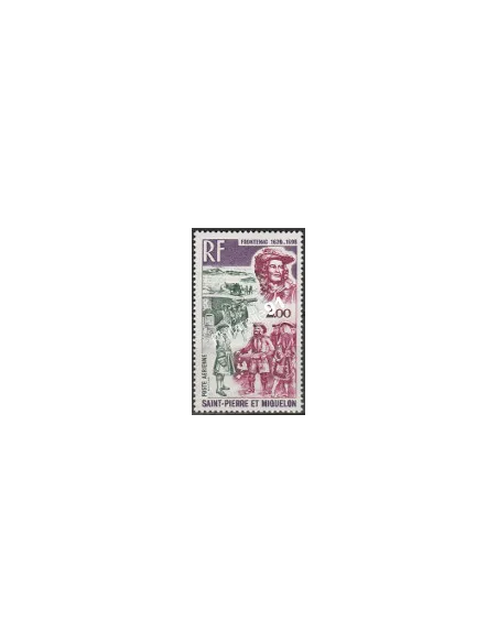 Timbre de St-Pierre et Miquelon PA n° 55, Frontenac,Collection Dom Tom