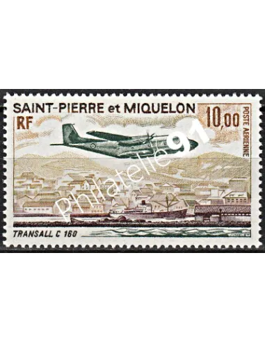 Timbre de St-Pierre et Miquelon PA n°  57, avion, Collection Dom Tom