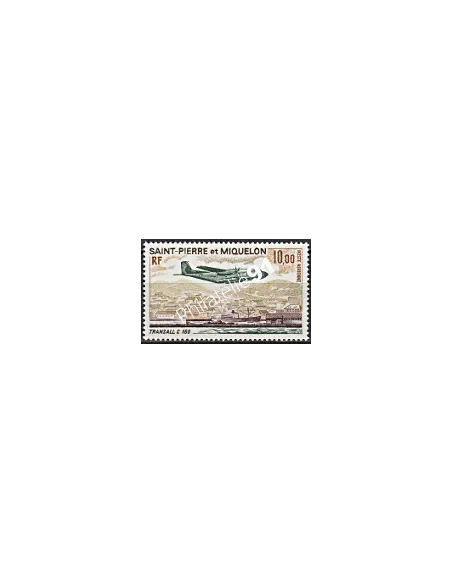 Timbre de St-Pierre et Miquelon PA n°  57, avion, Collection Dom Tom