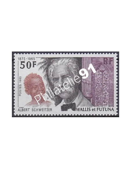 WALLIS ET FUTUNA,n° 334, Dr Schweitzer, collection timbres Dom-Tom