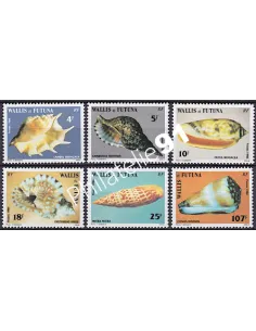 WALLIS ET FUTUNA, n° 337 à 342, coquillages, collection timbres Dom-Tom