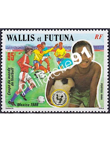 WALLIS ET FUTUNA n° 343, foot, collection timbres Dom-Tom