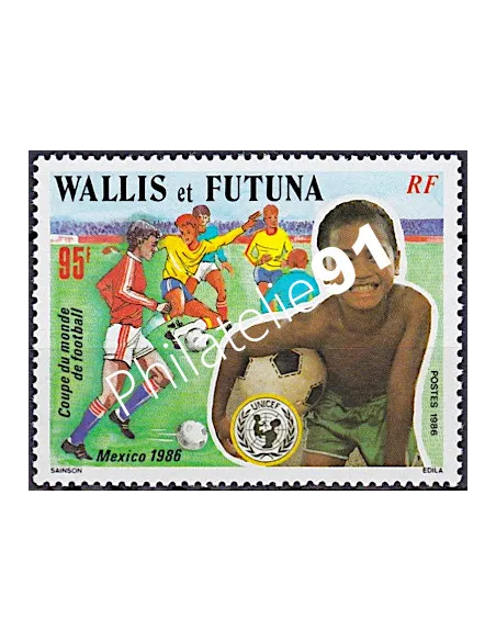 WALLIS ET FUTUNA n° 343, foot, collection timbres Dom-Tom