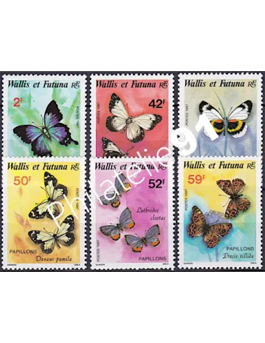 WALLIS ET FUTUNA,n° 353 à 358, collection timbres Dom-Tom