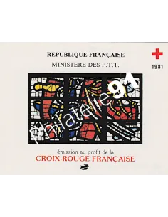 Carnet  Croix-Rouge n° 2030 - Année 1981, Collection timbres France