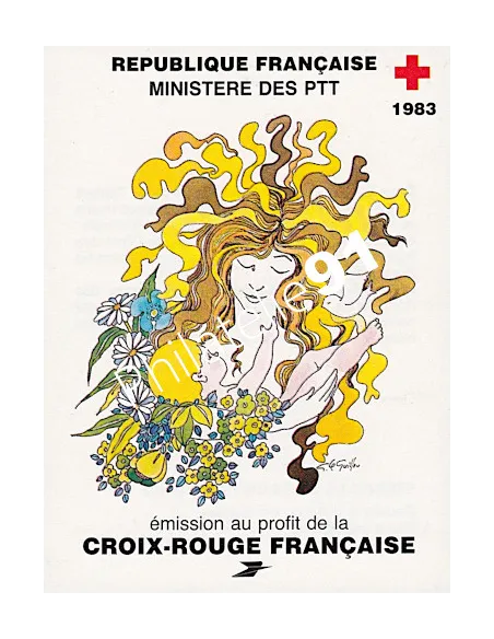 Carnet  Croix-Rouge n° 2032 - Année 1983, Collection timbres France