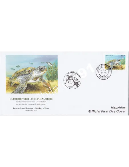 Enveloppe 1er Jour, Thématique Tortues, Collection lettre Monde