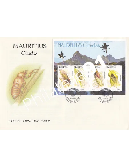 Enveloppe 1er Jour, Thématique insectes, Collection lettre Monde