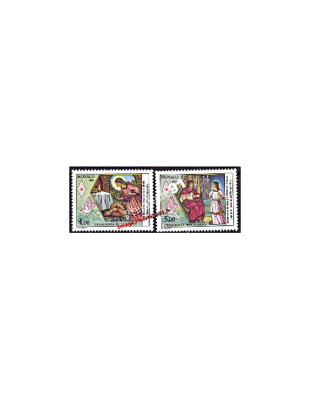 MONACO - n° 1691 à 1692 - Croix-Rouge monégasque-Ste Dévôte (III