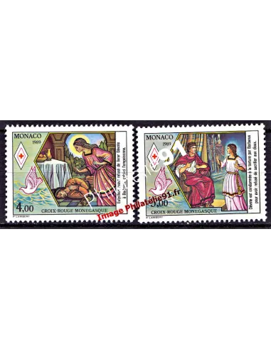 MONACO - n° 1691 à 1692 - Croix-Rouge monégasque-Ste Dévôte (III
