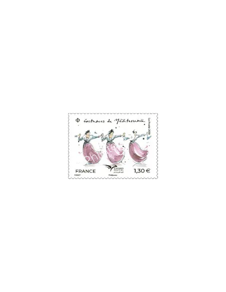 Timbre n° 5339, EUROMed, costumes de Méditerranée, timbres France