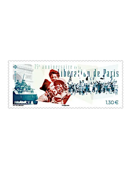 Timbre n° 5341, 75ème anniversaire de la libération de Paris, timbre France