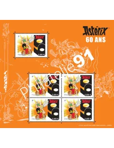 Feuille n° 5342, 60ème anniversaire d'Astérix, timbre France