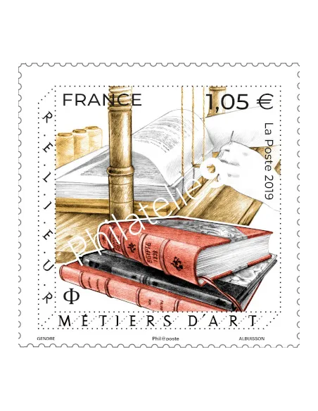 Timbre n° 5344, Métiers d’Art : relieur, timbre France