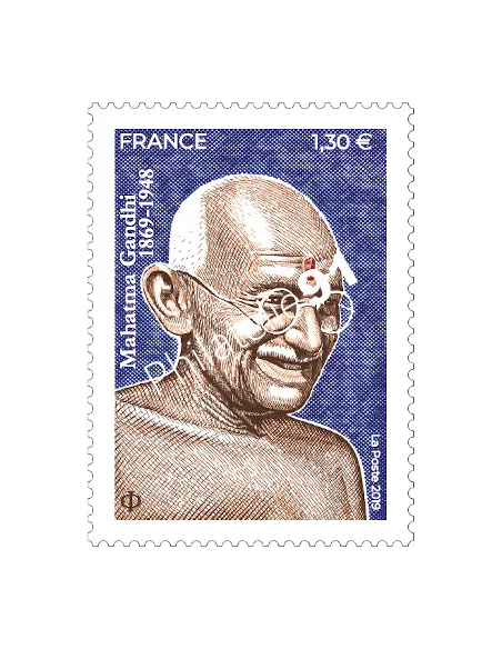 Timbre n° 5346, Mahatma Gandhi, timbre France