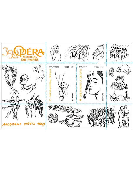 Feuille 5353, Opéra national de Paris, collection timbres France