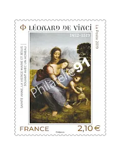 Timbre n° 5355, Léonard de Vinci, timbre France