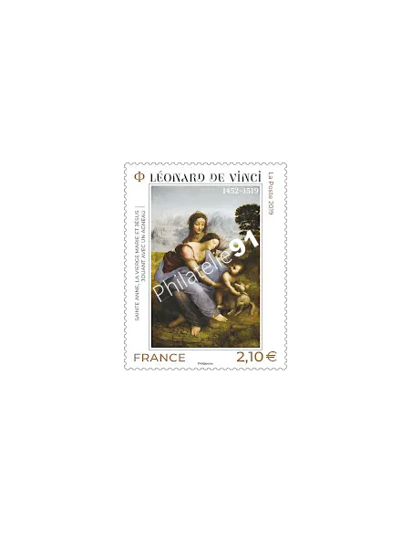 Timbre n° 5355, Léonard de Vinci, timbre France