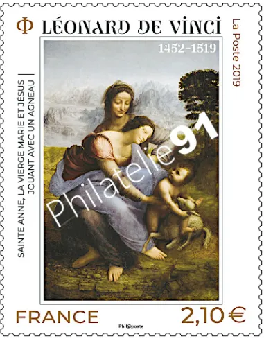 Timbre n° 5355, Léonard de Vinci, timbre France