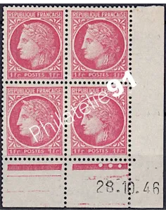 Coin daté du Timbre n° 676, Collection timbres France
