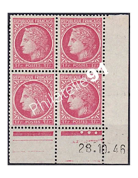 Coin daté du Timbre n° 676, Collection timbres France