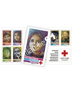 Carnet 2063, la Croix-Rouge française, collection timbres France