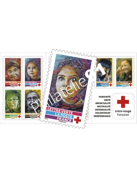 Carnet 2063, la Croix-Rouge française, collection timbres France