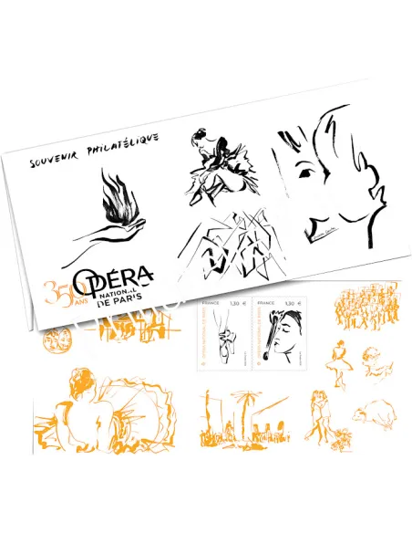 Bloc souvenir n° 159, Opéra national de Paris, collection timbres France