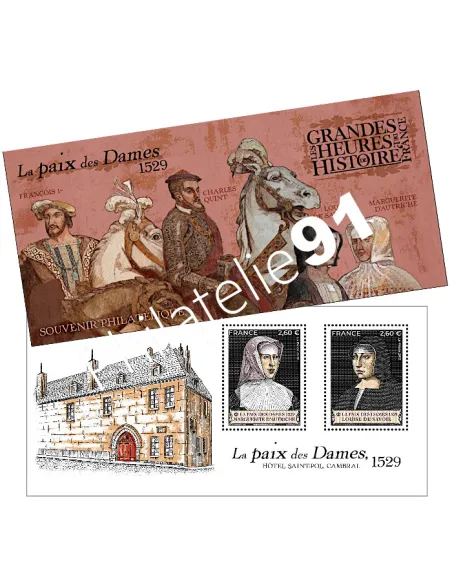 Bloc souvenir n° 162, Les Grandes Heures de l’Histoire de France, collection timbres France
