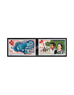 Timbres de Monaco n° 2000 à 2001 - Croix-Rouge monégasque