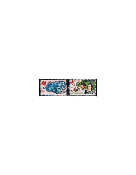 Timbres de Monaco n° 2000 à 2001 - Croix-Rouge monégasque