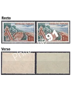 Variété sur timbre n° 1355, collection timbres France