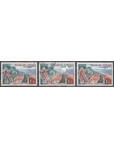 Variété sur timbre n° 1355, oblitéré, collection timbres France