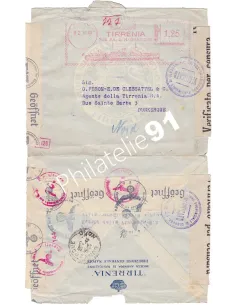 ITALIE, Lettre censurée pour la France , Collection lettre Europe