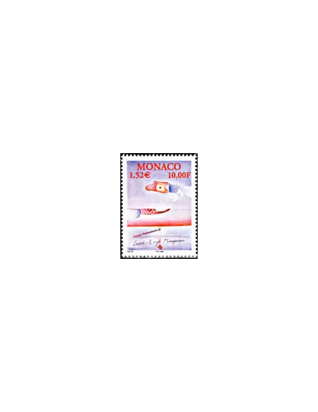Timbre neuf de Monaco n° 2256 - Thématique : croix rouge.