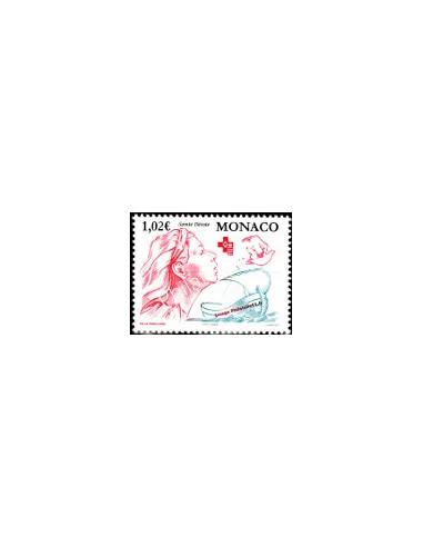 Timbre de Monaco n° 2354 - Thématique : Croix Rouge - Sainte Dévote
