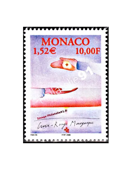 Timbre neuf de Monaco n° 2256 - Thématique : croix rouge.
