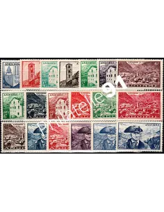 Année Compléte 1948 -1951 Timbres Andorre