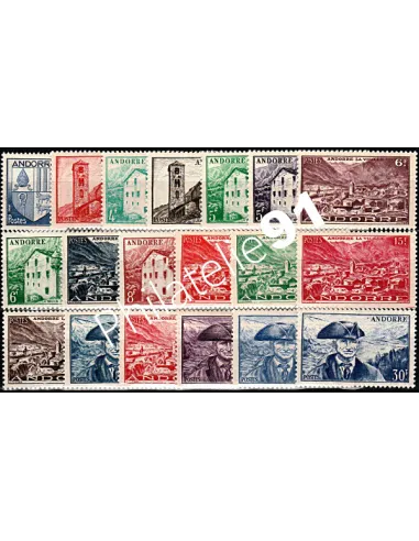 Année Compléte 1948 -1951 Timbres Andorre