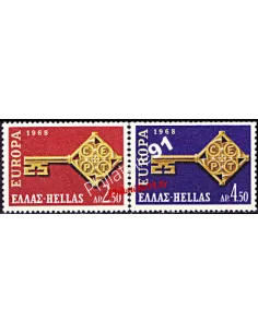 timbres de GRECE n° 951 à 952 - EUROPA 1968