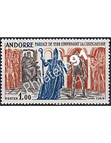 Andorre Français, n° 170, collection timbres Andorre