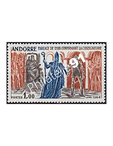 Andorre Français, n° 170, collection timbres Andorre